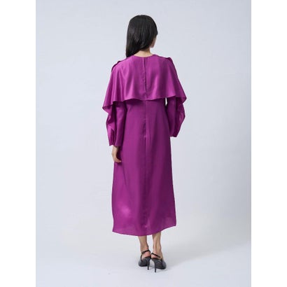ランバン コレクション LANVIN COLLECTION シルクキュプラワンピース （ピンク）｜詳細画像