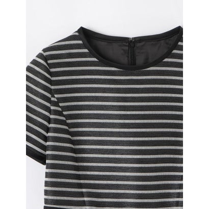 ランバン コレクション LANVIN COLLECTION シースルーボーダードレス （オフホワイト）｜詳細画像