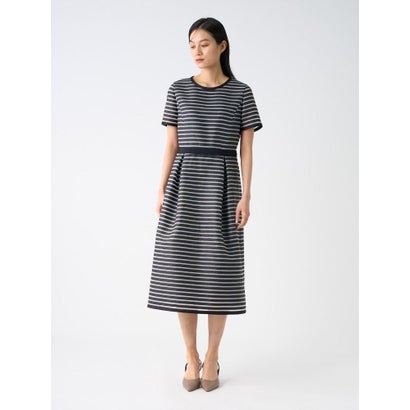 ランバン コレクション LANVIN COLLECTION シースルーボーダードレス （オフホワイト）｜詳細画像