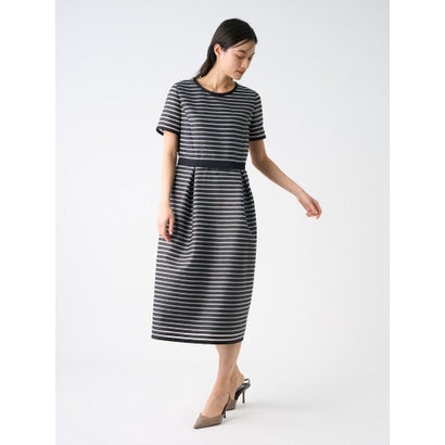 ランバン コレクション LANVIN COLLECTION シースルーボーダードレス （オフホワイト）｜詳細画像