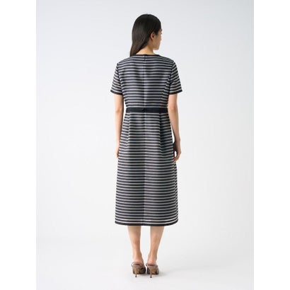 ランバン コレクション LANVIN COLLECTION シースルーボーダードレス （オフホワイト）｜詳細画像