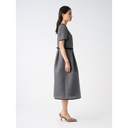 ランバン コレクション LANVIN COLLECTION シースルーボーダードレス （オフホワイト）｜詳細画像