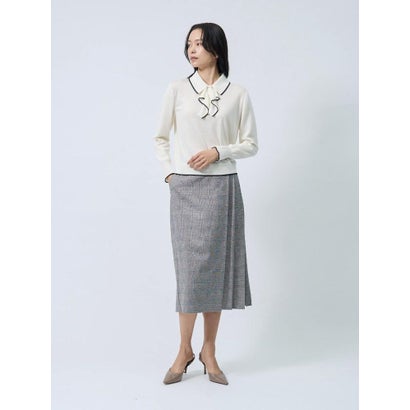 ランバン コレクション LANVIN COLLECTION 新潟五泉(ごせん)製ニットソー （ブラック）｜詳細画像