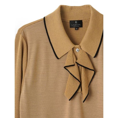ランバン コレクション LANVIN COLLECTION 新潟五泉(ごせん)製ニットソー （ブラック）｜詳細画像