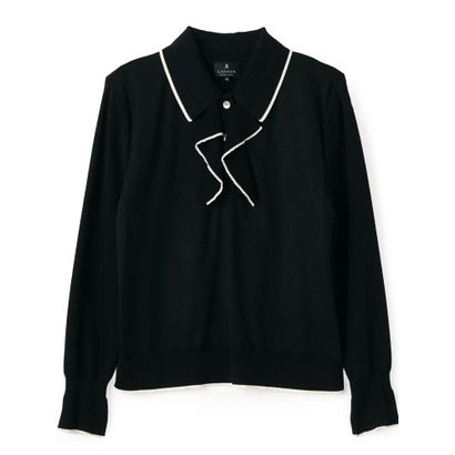 ランバン コレクション LANVIN COLLECTION 新潟五泉(ごせん)製ニットソー （ブラック）｜詳細画像