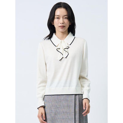 ランバン コレクション LANVIN COLLECTION 新潟五泉(ごせん)製ニットソー （ブラック）｜詳細画像
