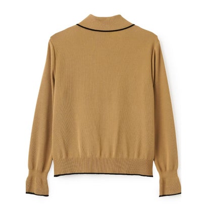 ランバン コレクション LANVIN COLLECTION 新潟五泉(ごせん)製ニットソー （キャメル）｜詳細画像