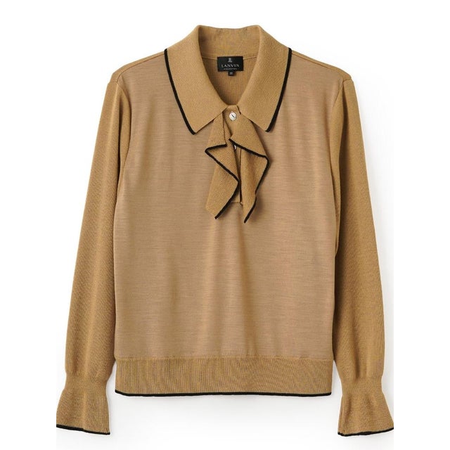 新潟五泉(ごせん)製ニットソー （キャメル）