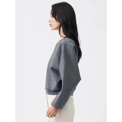 ランバン コレクション LANVIN COLLECTION 高ストレッチ エンボストレーナー （グレー）｜詳細画像