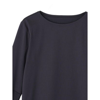 ランバン コレクション LANVIN COLLECTION シアー切り替えカットソー （ネイビー）｜詳細画像