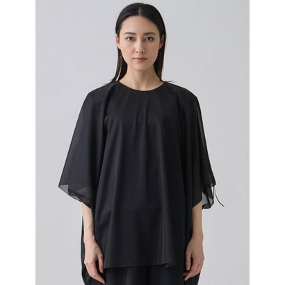 ランバン コレクション LANVIN COLLECTION マントドッキング ブラウス風カットソー （ネイビー）｜詳細画像