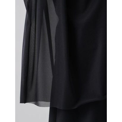 ランバン コレクション LANVIN COLLECTION マントドッキング ブラウス風カットソー （ネイビー）｜詳細画像