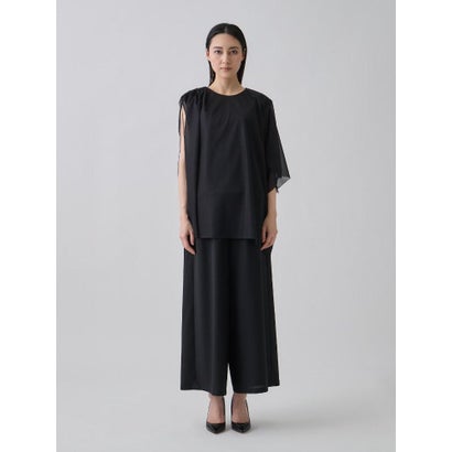 ランバン コレクション LANVIN COLLECTION マントドッキング ブラウス風カットソー （ネイビー）｜詳細画像