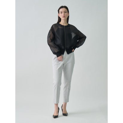 ランバン コレクション LANVIN COLLECTION シアーダンボールニットブルゾン （ブラック）｜詳細画像