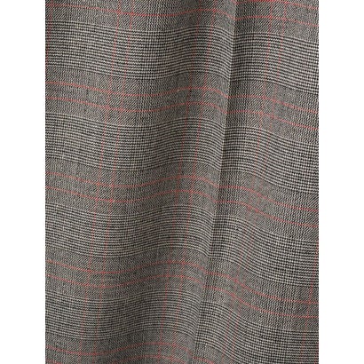 ランバン コレクション LANVIN COLLECTION INTESAグレンチェック センタープレスパンツ （レッド系その他）｜詳細画像