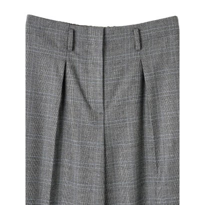 ランバン コレクション LANVIN COLLECTION INTESAグレンチェック センタープレスパンツ （レッド系その他）｜詳細画像