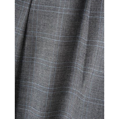 ランバン コレクション LANVIN COLLECTION INTESAグレンチェック センタープレスパンツ （レッド系その他）｜詳細画像