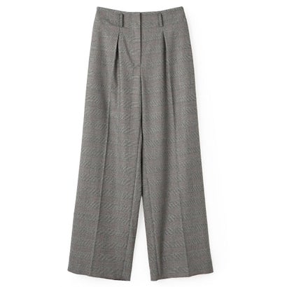 ランバン コレクション LANVIN COLLECTION INTESAグレンチェック センタープレスパンツ （レッド系その他）｜詳細画像