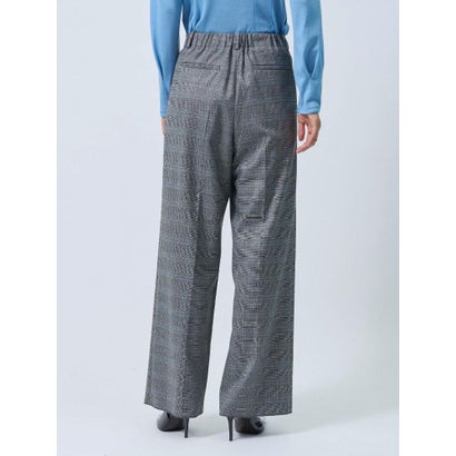 ランバン コレクション LANVIN COLLECTION INTESAグレンチェック センタープレスパンツ （レッド系その他）｜詳細画像