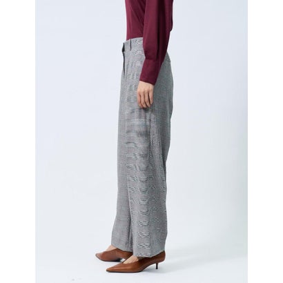 ランバン コレクション LANVIN COLLECTION INTESAグレンチェック センタープレスパンツ （レッド系その他）｜詳細画像