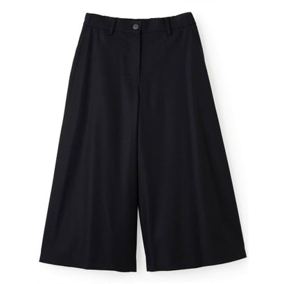 ワイドフレアパンツ （ネイビー）｜詳細画像