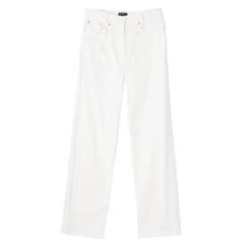 ムラ糸ストレッチデニムパンツ （ホワイト）