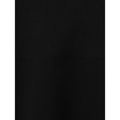 ランバン コレクション LANVIN COLLECTION 異素材コンビ・リブ使いトップス （ブラック）｜詳細画像
