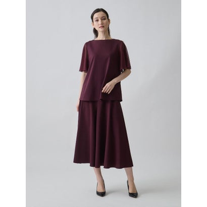 ランバン コレクション LANVIN COLLECTION 変形スリーブ・ハイブリッドカットソー （ピンク）｜詳細画像