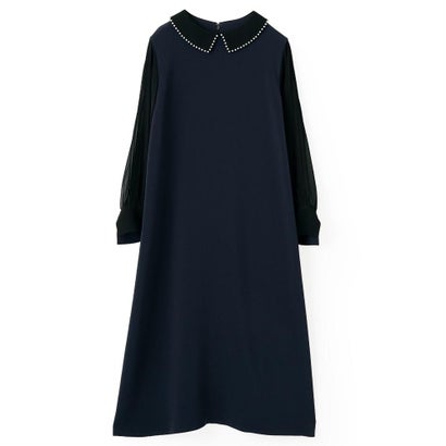 ランバン コレクション LANVIN COLLECTION パール刺繍ワンピース （ネイビー）｜詳細画像