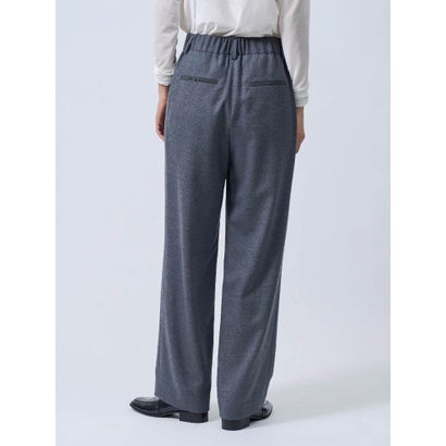 ランバン コレクション LANVIN COLLECTION フレックスウールサキソニーストレッチストレートパンツ （ホワイト）｜詳細画像