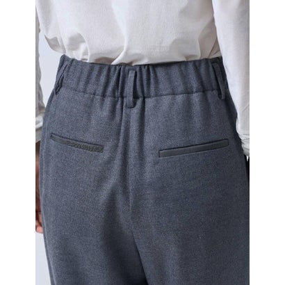 ランバン コレクション LANVIN COLLECTION フレックスウールサキソニーストレッチストレートパンツ （ホワイト）｜詳細画像
