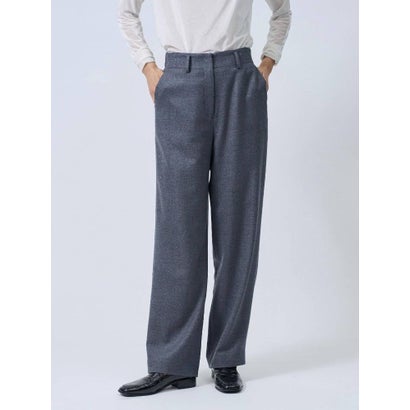 ランバン コレクション LANVIN COLLECTION フレックスウールサキソニーストレッチストレートパンツ （グレー）｜詳細画像