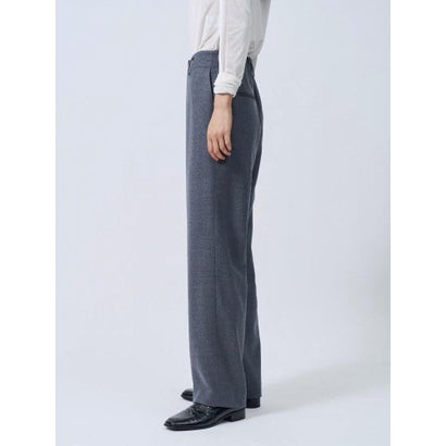 ランバン コレクション LANVIN COLLECTION フレックスウールサキソニーストレッチストレートパンツ （グレー）｜詳細画像