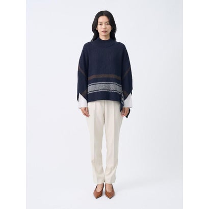 ランバン コレクション LANVIN COLLECTION フレックスウールサキソニーストレッチストレートパンツ （グレー）｜詳細画像