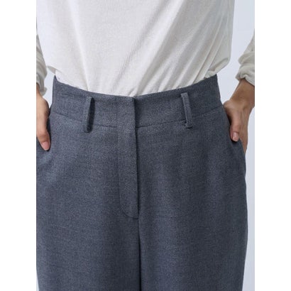ランバン コレクション LANVIN COLLECTION フレックスウールサキソニーストレッチストレートパンツ （ブラック）｜詳細画像