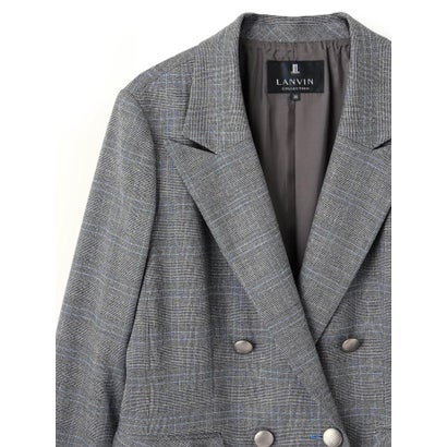 ランバン コレクション LANVIN COLLECTION INTESAグレンチェック ダブルボタンジャケット （レッド系その他）｜詳細画像