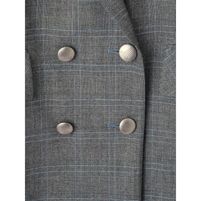 ランバン コレクション LANVIN COLLECTION INTESAグレンチェック ダブルボタンジャケット （レッド系その他）｜詳細画像