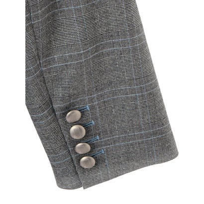 ランバン コレクション LANVIN COLLECTION INTESAグレンチェック ダブルボタンジャケット （レッド系その他）｜詳細画像