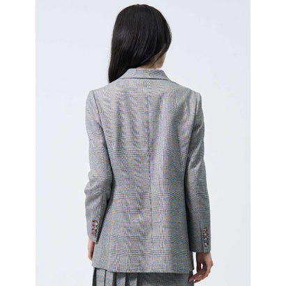 ランバン コレクション LANVIN COLLECTION INTESAグレンチェック ダブルボタンジャケット （レッド系その他）｜詳細画像