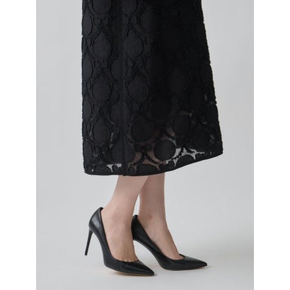 ランバン コレクション LANVIN COLLECTION ウォールカットジャカード・フレンチスリーブワンピース （ブルー）｜詳細画像