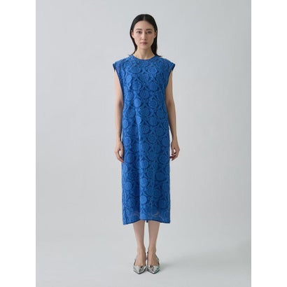 ランバン コレクション LANVIN COLLECTION ウォールカットジャカード・フレンチスリーブワンピース （ブラック）｜詳細画像