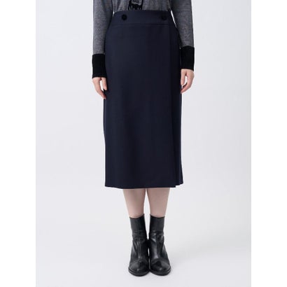 ランバン コレクション LANVIN COLLECTION ストレートラインスカート （ネイビー）｜詳細画像
