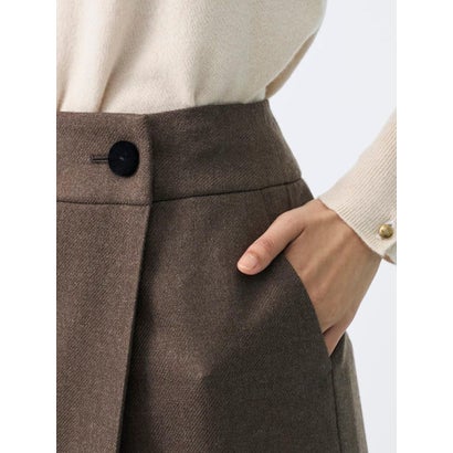 ランバン コレクション LANVIN COLLECTION ストレートラインスカート （ブラウン）｜詳細画像