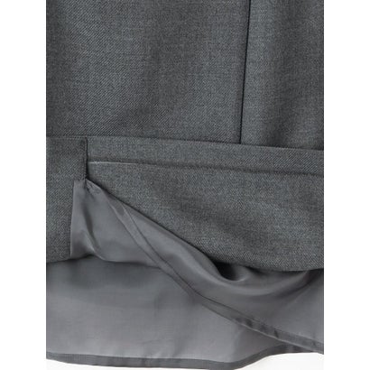 ランバン コレクション LANVIN COLLECTION ストレートラインスカート （チャコールグレー）｜詳細画像