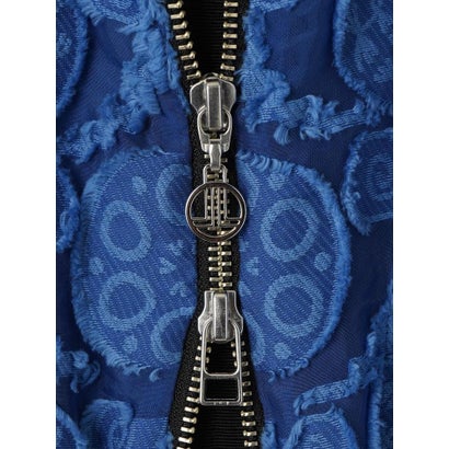 ランバン コレクション LANVIN COLLECTION ウォールカットジャカード・ラグランブルゾン （ブラック）｜詳細画像
