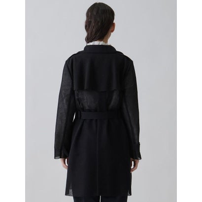 ランバン コレクション LANVIN COLLECTION ミラノリブニットコート （ブラック）｜詳細画像
