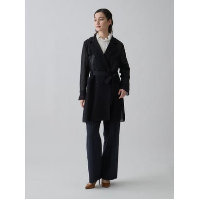 ランバン コレクション LANVIN COLLECTION ミラノリブニットコート （ブラック）｜詳細画像