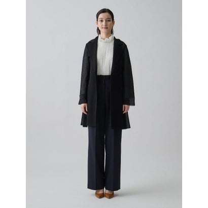 ランバン コレクション LANVIN COLLECTION ミラノリブニットコート （ブラック）｜詳細画像