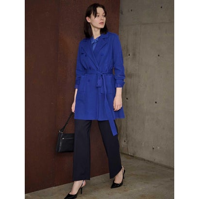 ランバン コレクション LANVIN COLLECTION ミラノリブニットコート （ブルー）｜詳細画像