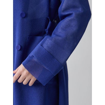 ランバン コレクション LANVIN COLLECTION ミラノリブニットコート （ブルー）｜詳細画像